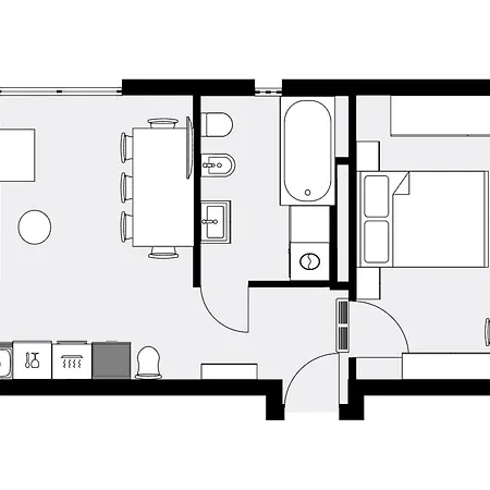 Apartment Urban Premium No 3, Free Private Parking, Self Check-in